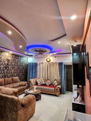 Living Room in 2 BHK Apartment at Unicca Emporis, Varthur – for Rent