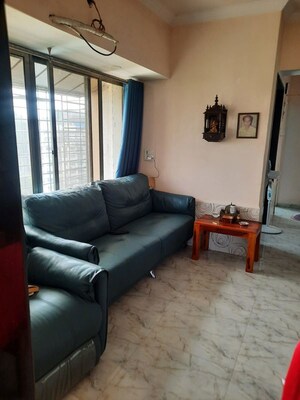 Living Room in 2 BHK Apartment at Gurukrupa Marina Enclave, Malad West – for Rent