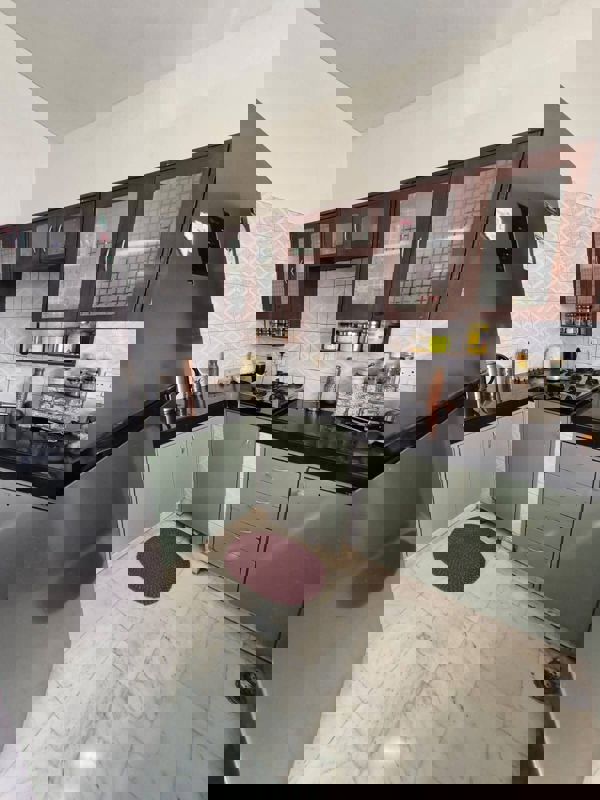 Kitchen in 3 BHK Apartment at Malibu Shopping Arcade, Sector 47 – for Rent