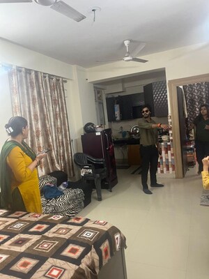 Living Room in 2 BHK Apartment at Proview Officer City 2, Raj Nagar Extension – for Rent