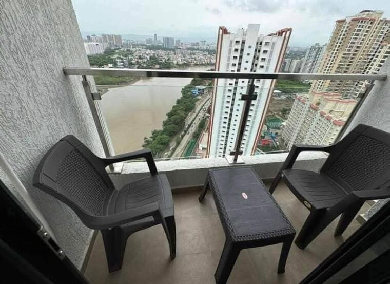 Balcony, duville-riverdale-suites 1 Bedroom 450 Sq.Ft. Apartment In Kharadi Pune 10175667