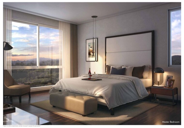Master Bedroom, conscient-hines-elevate 3 Bedroom 2095 Sq.Ft. Apartment In Sector 59 Gurgaon 10175658