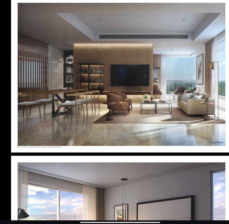 Living Room, conscient-hines-elevate 3 Bedroom 2095 Sq.Ft. Apartment In Sector 59 Gurgaon 10175658