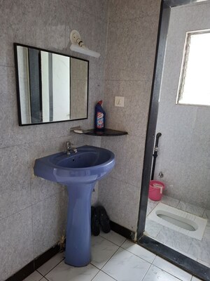 Bathroom in 3 BHK Apartment at Pranayraj Plaza, Dhanori – for Rent