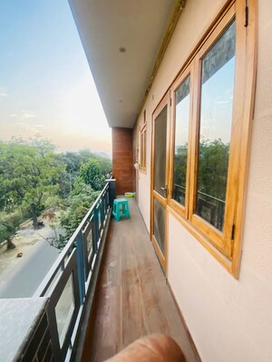 Balcony in 2 BHK Builder Floor at Delta I Greater Noida – for Rent