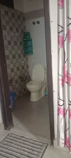 Bathroom in 2 BHK Builder Floor at Maan Heights, Gaur City 1 – for Rent