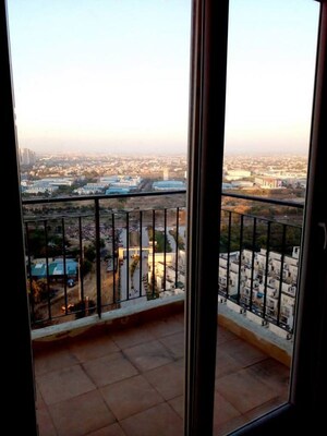 Balcony in 3 BHK Apartment at Amrapali Dream Valley, Tech Zone 4 Greater Noida – for Rent