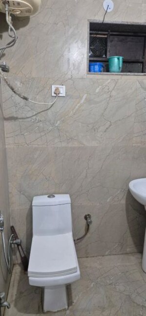 Bathroom in 1 RK Builder Floor at Maple Heights, Sector 43 – for Rent
