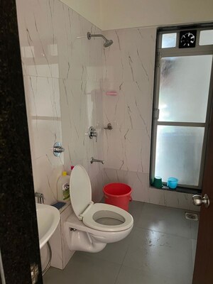 Bathroom in 2 BHK Apartment at Palazzio CHS, Powai – for Rent