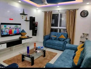 Living Room in 3 BHK Apartment at Pashmina Waterfront, Old Madras Road – for Rent