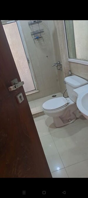 Bathroom in 3 BHK Apartment at Hiranandani Meadows, Manpada – for Rent