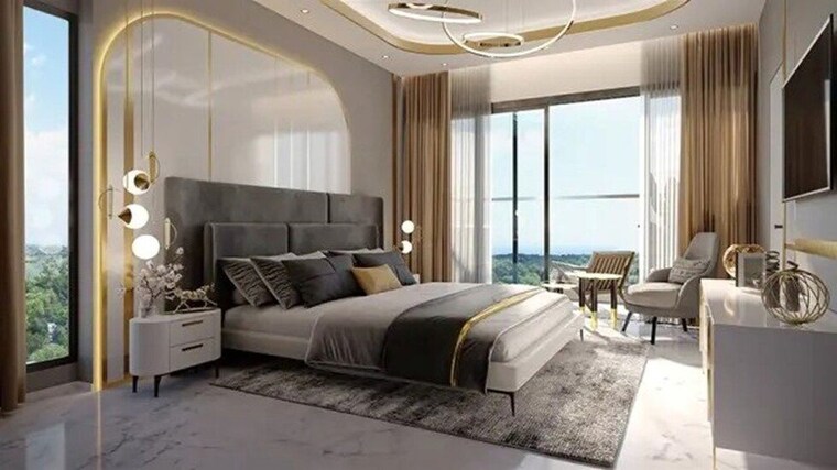 Living Room, signature-global-sarvam 4 Bedroom 2495 Sq.Ft. Apartment In Sector 37d Gurgaon 10176115