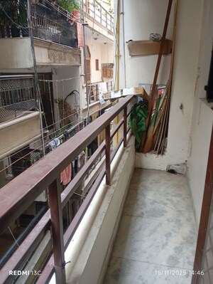 Balcony in 1.5 BHK Builder Floor at Savitri Nagar – for Rent