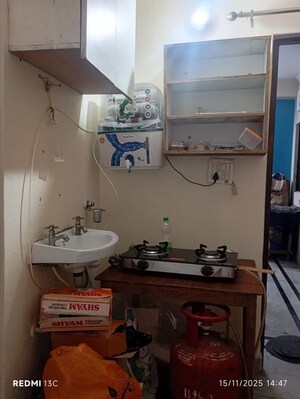 Kitchen in 1.5 BHK Builder Floor at Savitri Nagar – for Rent