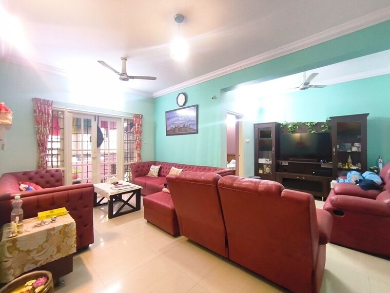 Living Room, kuteer-arcade 3 Bedroom 1800 Sq.Ft. Apartment In Koramangala Bangalore 10074257
