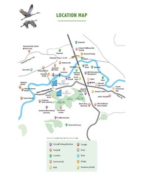  Shop – Map Location View at Godrej Green Vistas, Mahalunge - for Rent