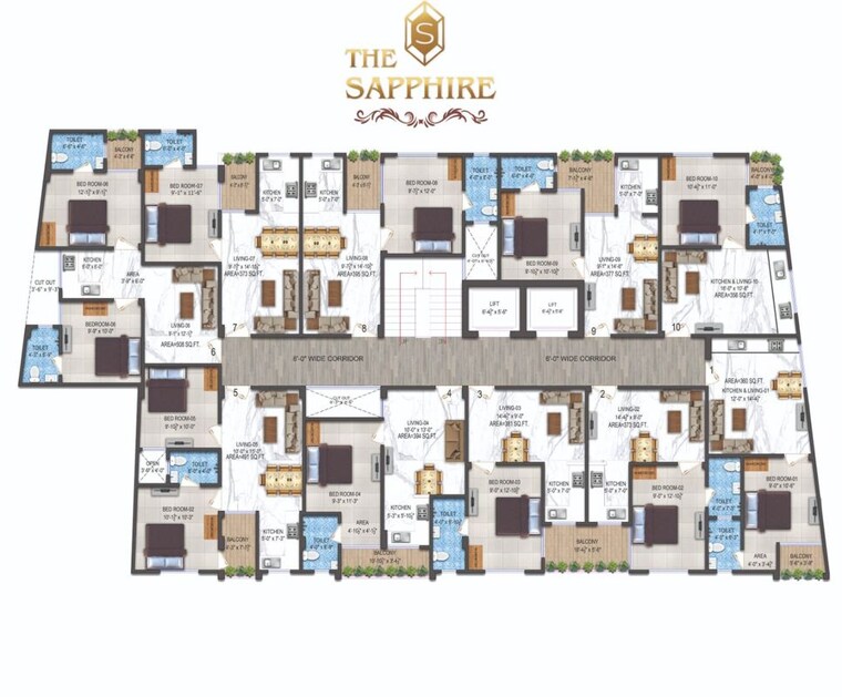Master Plan, bundi road 2 Bedroom 650 Sq.Ft. Apartment In Bundi Road Kota 10139718