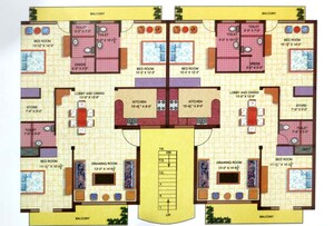 Floor Plan in 3 BHK Apartment at Sector 115 – for Sale