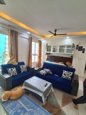 Living Room in 2 BHK Apartment at Godrej Aqua, International Airport Road – for Rent