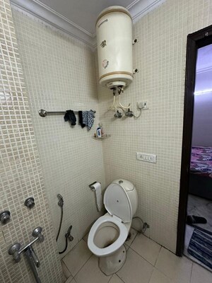 Bathroom in 2 BHK Builder Floor at Malviya Nagar – for Rent