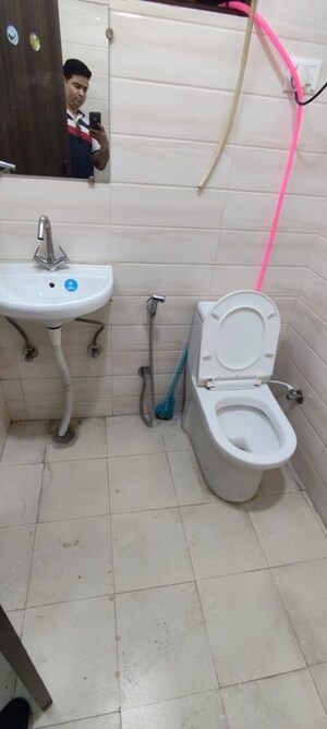 Bathroom in 2 BHK Builder Floor at Malviya Nagar – for Rent