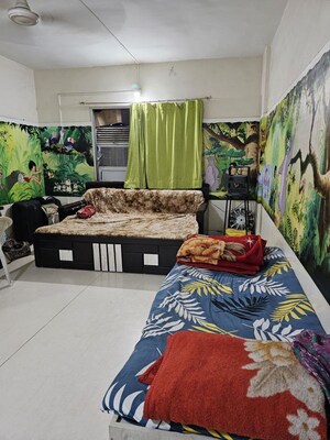 Living Room in 1 BHK Apartment at Bhusari Colony – for Rent