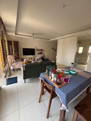 Living Room in 3 BHK Apartment at Godrej Aqua, International Airport Road – for Rent