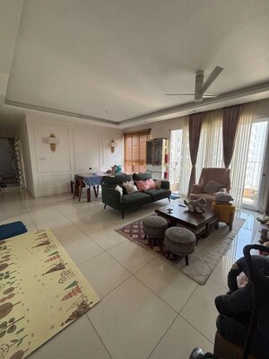 Living Room in 3 BHK Apartment at Godrej Aqua, International Airport Road – for Rent