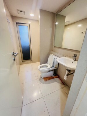 Bathroom in 2.5 BHK Apartment at Hiranandani Cardinal, Ghodbunder Road – for Rent