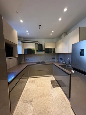 Kitchen in 4 BHK Builder Floor at Emaar MGF Emerald Hills, Sector 65 – for Rent