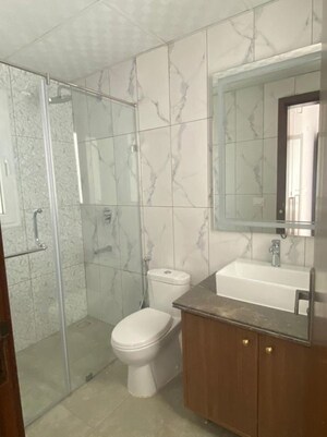 Bathroom in 3 BHK Apartment at Central Park Flower Valley, Sohna Sector 33 – for Rent