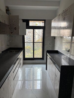 Kitchen in 2 BHK Apartment at H Rishabraj Serenity Decks, Goregaon East – for Rent
