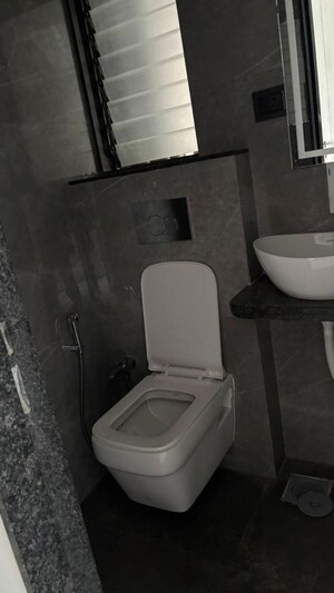 Bathroom in 2 BHK Apartment at H Rishabraj Serenity Decks, Goregaon East – for Rent