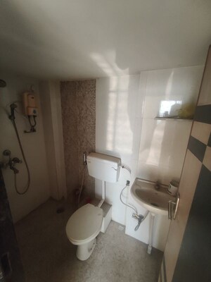 Bathroom in 1 BHK Apartment at Parikh Peninsula Park, Virar West – for Sale