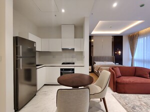 Team Area in Studio Apartment at Bhartiya City Leela Residences, Thanisandra Main Road – for Rent