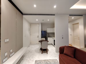 Team Area in Studio Apartment at Bhartiya City Leela Residences, Thanisandra Main Road – for Rent