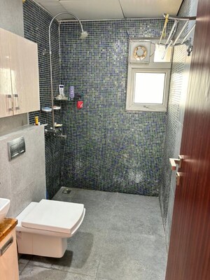 Bathroom in 3 BHK Apartment at Unicca Emporis, Varthur – for Rent