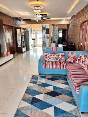 Living Room in 3 BHK Apartment at Unicca Emporis, Varthur – for Rent