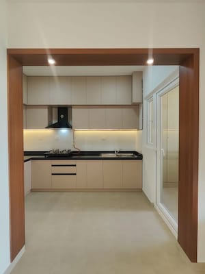 Kitchen in 2 BHK Apartment at Bhartiya Nikoo Homes Phase 2, Thanisandra Main Road – for Rent