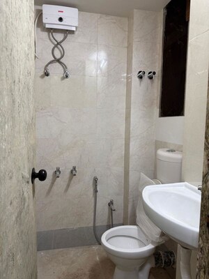 Bathroom in 3 BHK Apartment at Connaught Mansion, Colaba – for Rent