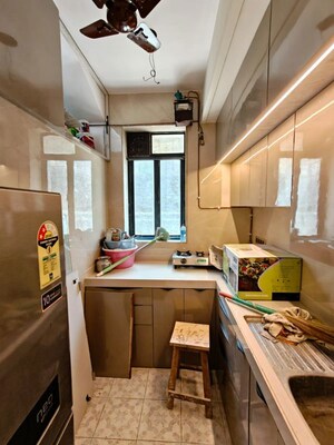 Kitchen in 1 BHK Apartment at Mutual CHS, Mahim – for Rent