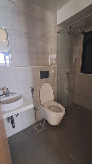 Bathroom in 2.5 BHK Apartment at Adani Ten BKC, Bandra East – for Rent