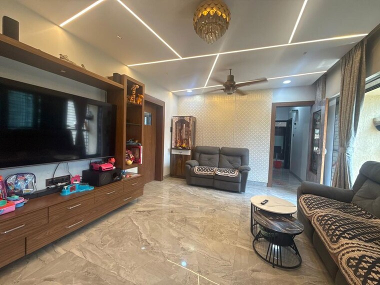 Living Room, runwal-pearl 3 Bedroom 970 Sq.Ft. Apartment In Manpada Thane 10181390