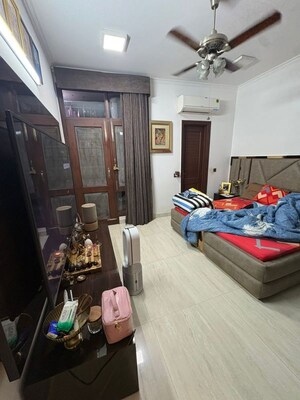 Living Room in 3 BHK Builder Floor at Sarvapriya Vihar – for Sale