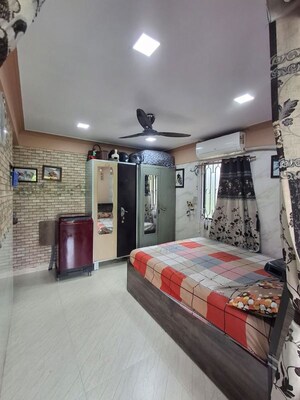 Bedroom in 2 BHK Apartment at Rajashree Deep CHS, Kolbad – for Sale