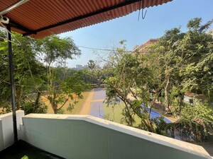 Balcony in 3 BHK Apartment at Grace Dieu Bungalows, Powai – for Rent