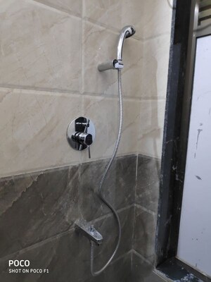 Bathroom in 1 BHK Apartment at Sethia Kalpavruksh Heights, Kandivali West – for Rent