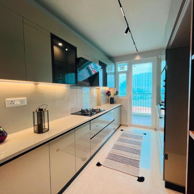 Kitchen, krishna-atlantis-heights 3 Bedroom 1995 Sq.Ft. Apartment In High Ground Zirakpur 10181628