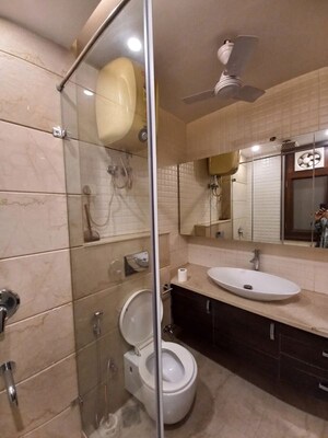 Bathroom in 3 BHK Builder Floor at Uday Park – for Rent