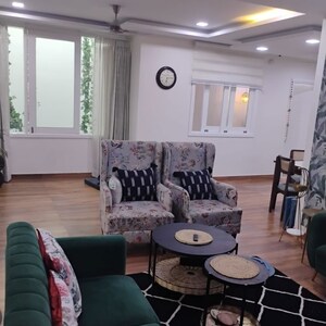 Living Room in 3.5 BHK Builder Floor at RWA Apartments Sector 27, Sector 27 – for Rent